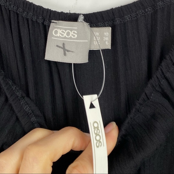 NWT ASOS 6 Crinkle Tie Maxi Dress - Picture 6 of 8